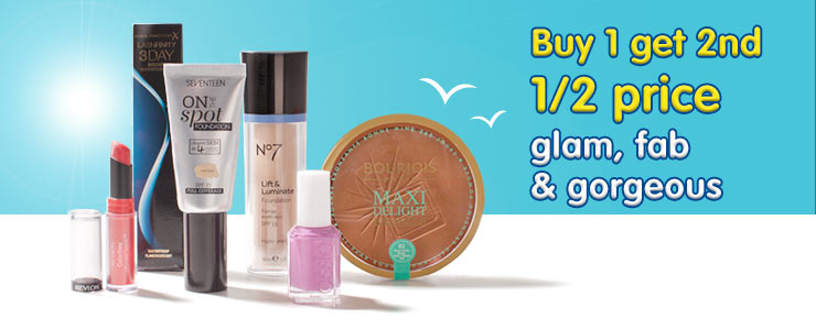 Buy 1 get 2nd half price